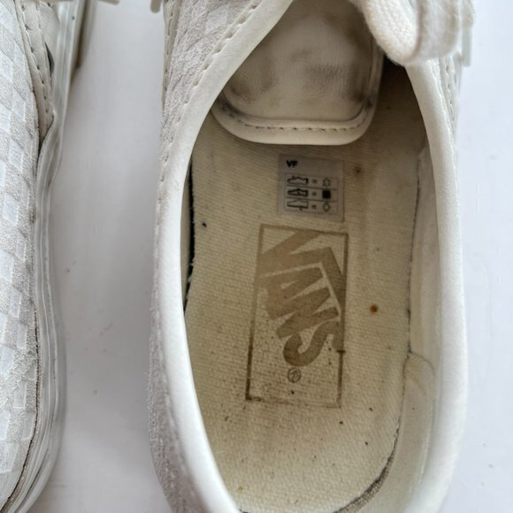 VANS Platform Checkered White Women Size 7 Mens Size 5.5 Leather Skate Sneakers - Picture 4 of 6